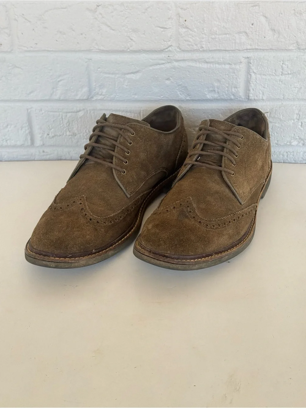 Cole Haan Suede Wingtip Oxford Shoes Men's 9